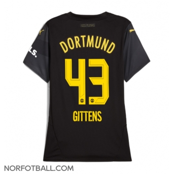 Billige Fotballdrakt Borussia Dortmund Jamie Bynoe-Gittens #43 Replika Bortedrakt Dame 2024-25 Kortermet
